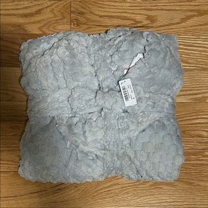 La Vie En Rose Soft Gray Accent Pillow